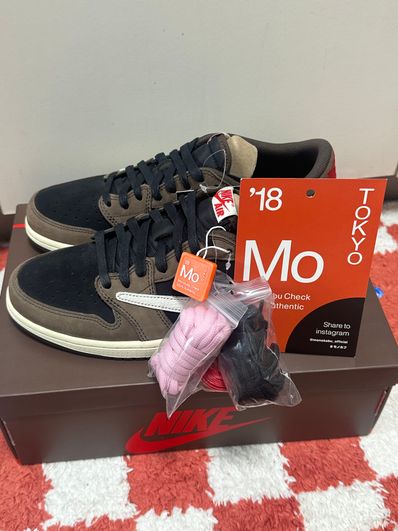 Travis Scott × Nike Air Jordan 1 Low OG SP-T "Black/Dark Mocha"