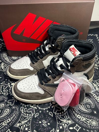 Travis Scott × Nike Air Jordan 1 Retro High OG TS SP "Sail/Dark Mocha"