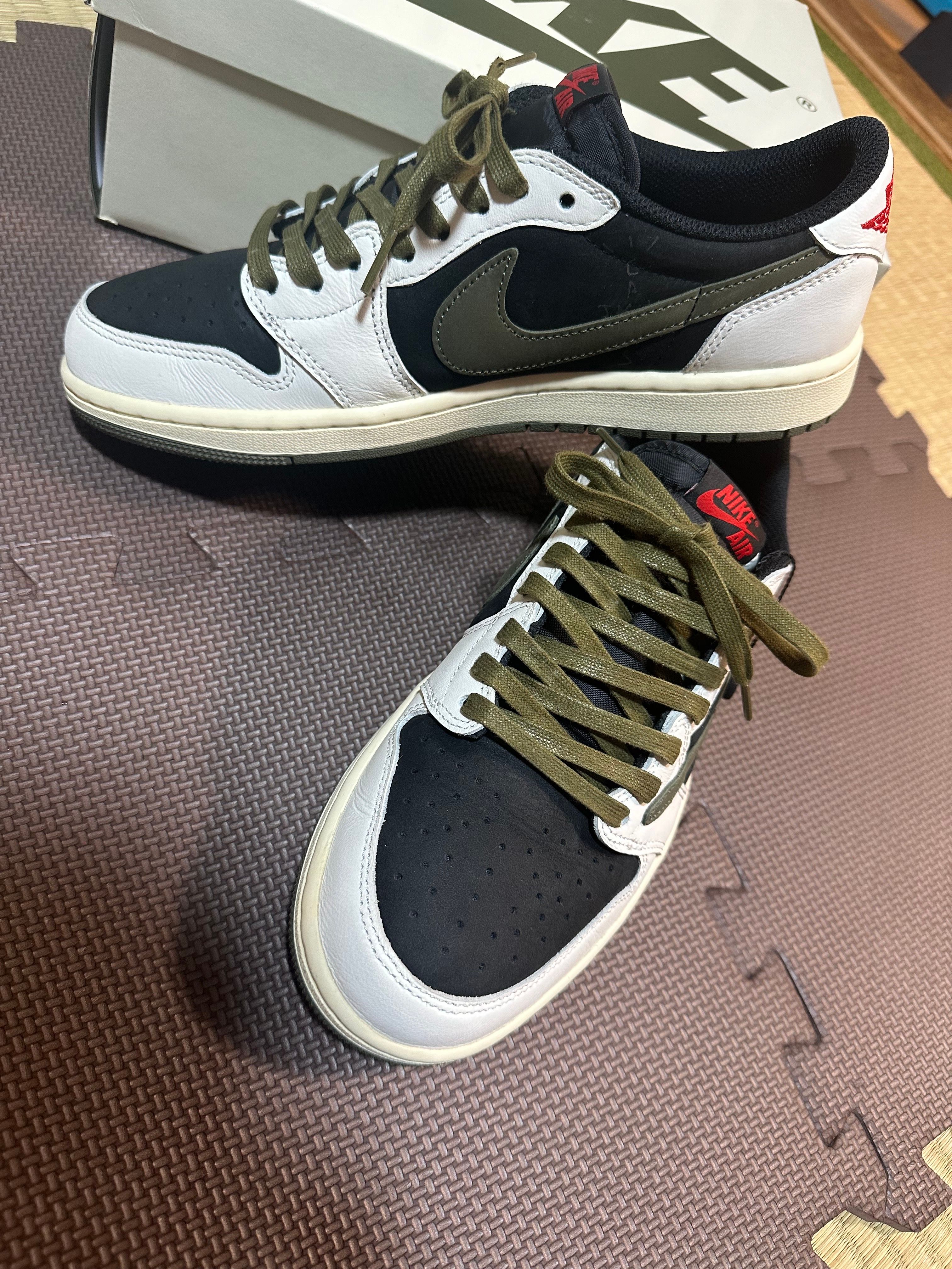 Travis Scott × Nike Women's Air Jordan 1 Low OG "Medium Olive"