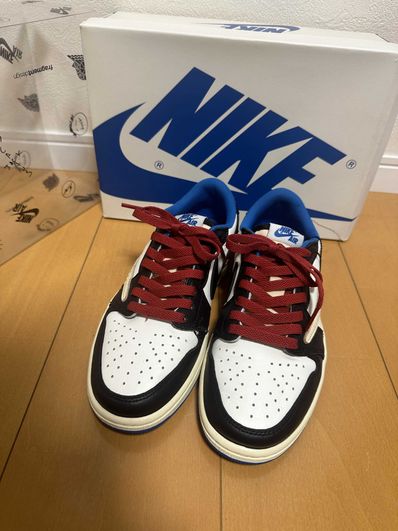 Travis Scott × fragment design × Nike Air Jordan 1 Low OG SP "Military Blue"