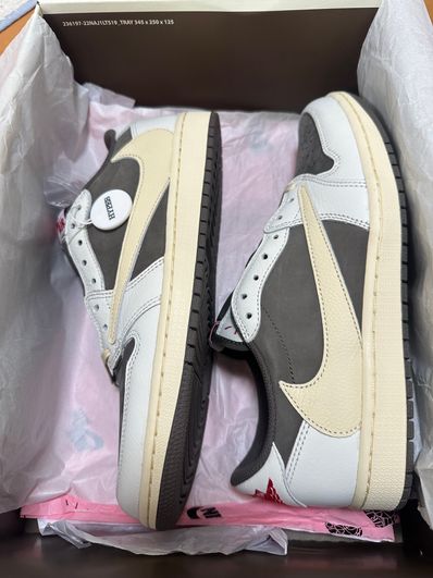 Travis Scott × Nike Air Jordan 1 Low OG SP "Reverse Mocha/Sail and Ridgerock"