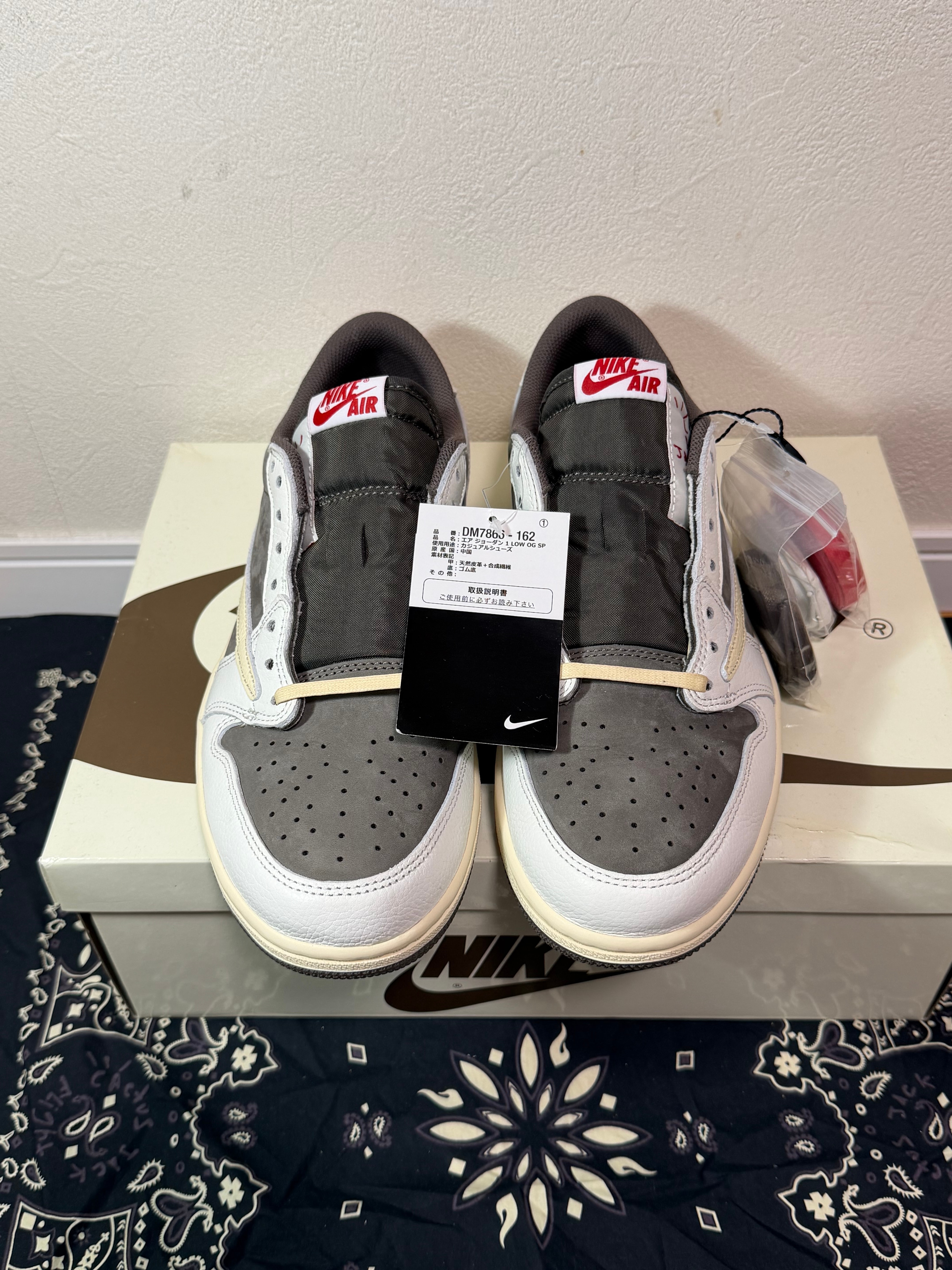 Travis Scott × Nike Air Jordan 1 Low OG SP "Reverse Mocha/Sail and Ridgerock"
