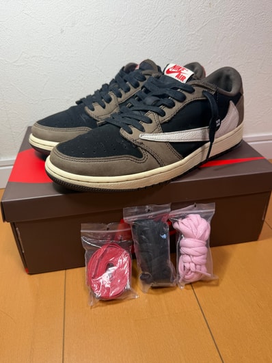 Travis Scott × Nike Air Jordan 1 Low OG SP-T "Black/Dark Mocha"