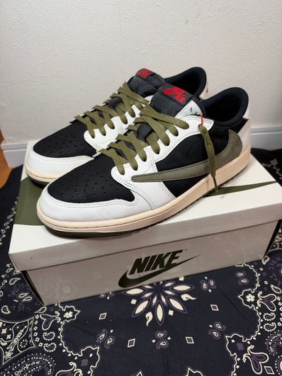 Travis Scott × Nike Women's Air Jordan 1 Low OG "Medium Olive"
