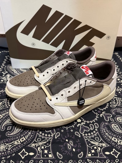 Travis Scott × Nike Air Jordan 1 Low OG SP "Reverse Mocha/Sail and Ridgerock"