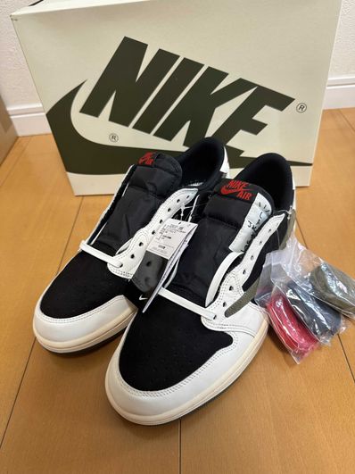 Travis Scott × Nike Women's Air Jordan 1 Low OG "Medium Olive"