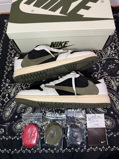 Travis Scott × Nike Women's Air Jordan 1 Low OG "Medium Olive"