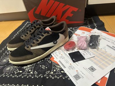 Travis Scott × Nike Air Jordan 1 Low OG SP-T "Black/Dark Mocha"