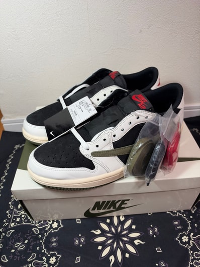 Travis Scott × Nike Women's Air Jordan 1 Low OG "Medium Olive"