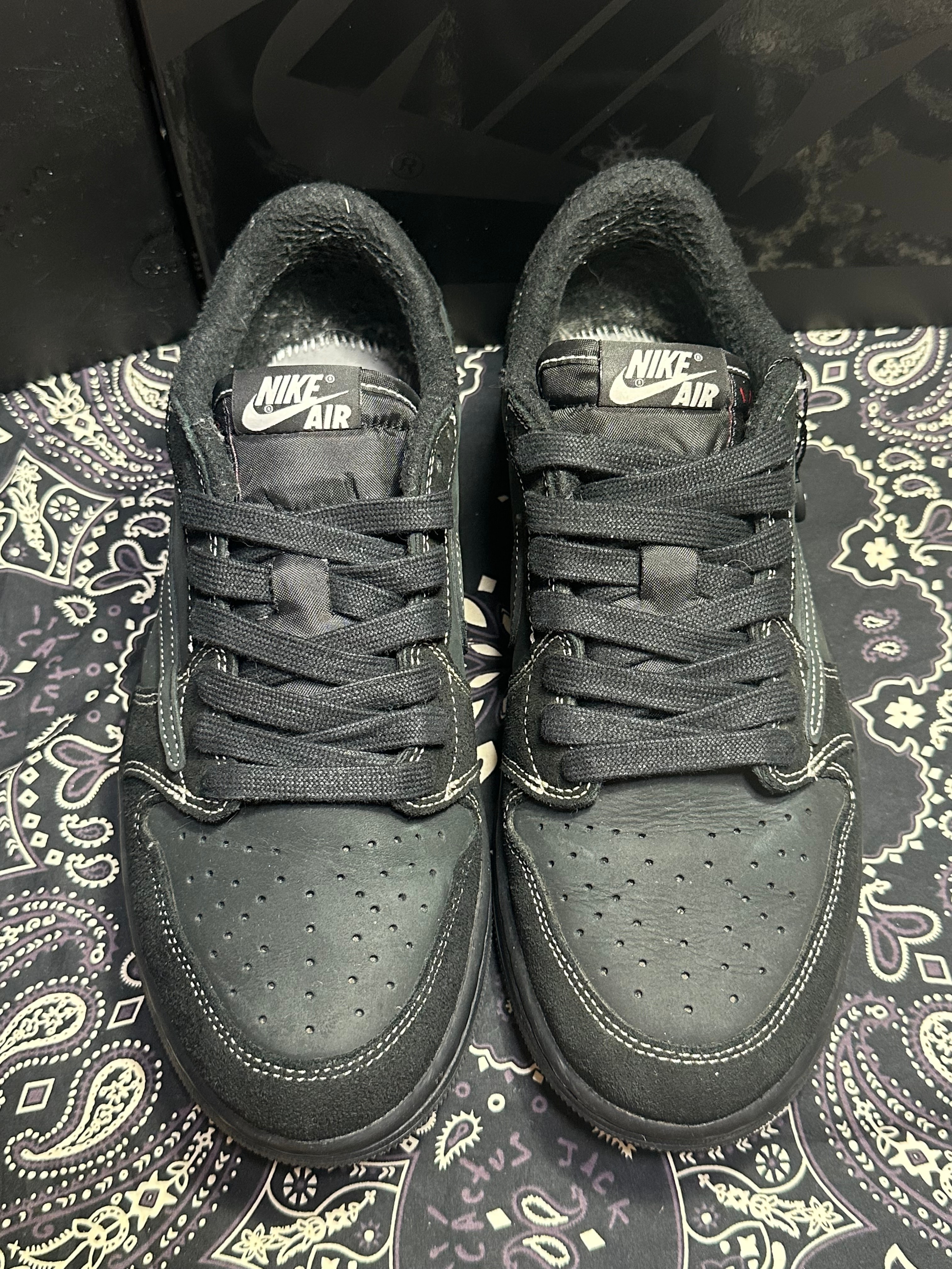 Travis Scott × Nike Air Jordan 1 Low OG SP "Black Phantom"