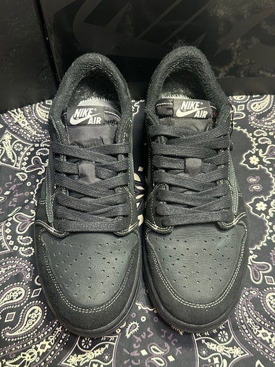Travis Scott × Nike Air Jordan 1 Low OG SP "Black Phantom"