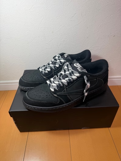 Travis Scott × Nike Air Jordan 1 Low OG SP "Black Phantom"