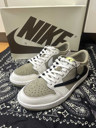 Travis Scott × Nike Air Jordan 1 Low Golf NRG "Neutral Olive"