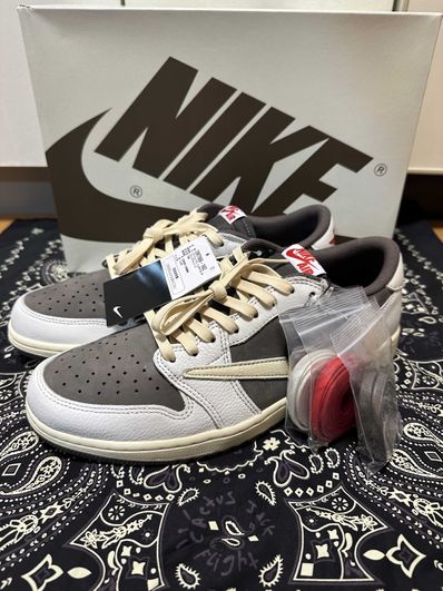 Travis Scott × Nike Air Jordan 1 Low OG SP "Reverse Mocha/Sail and Ridgerock"