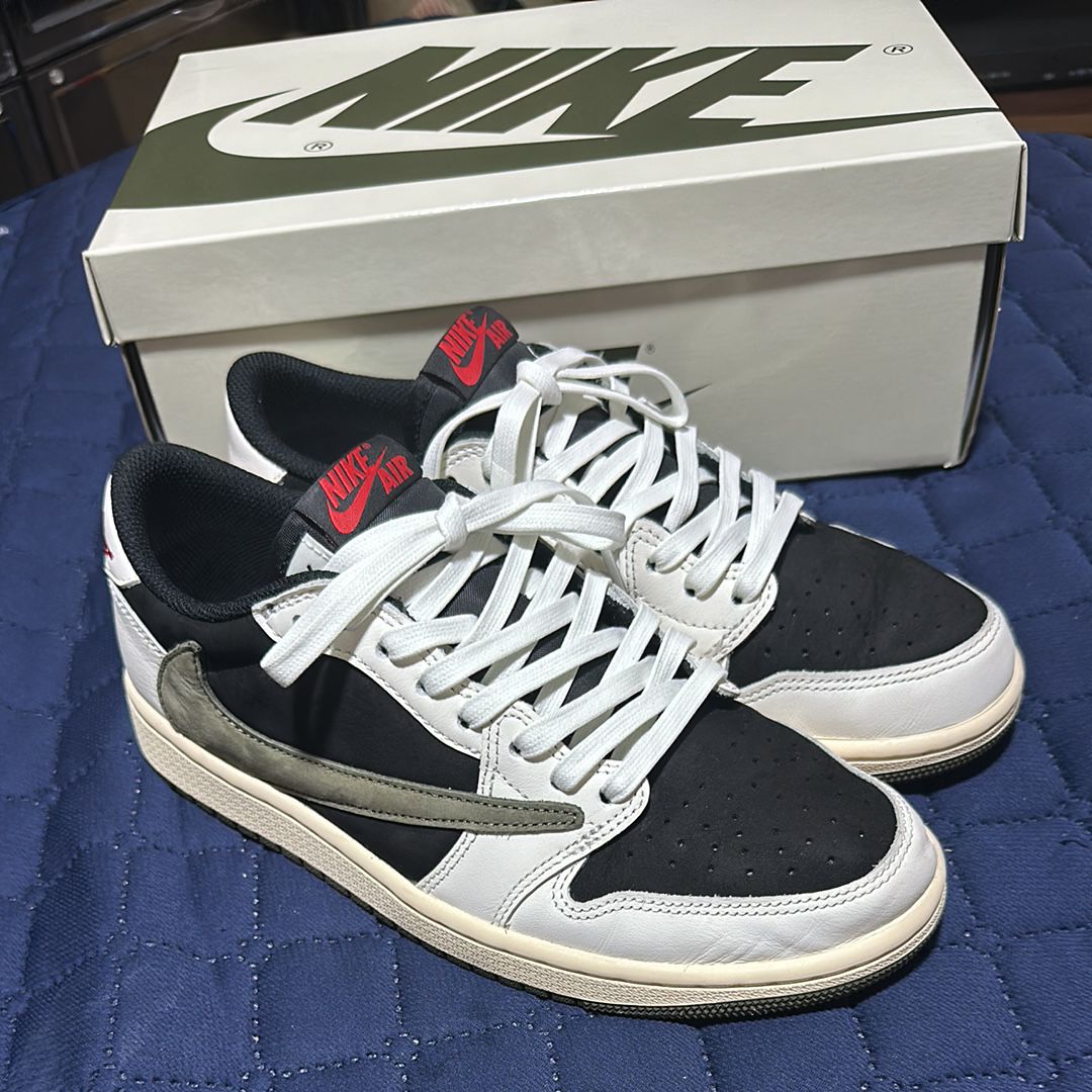 Travis Scott × Nike Women's Air Jordan 1 Low OG "Medium Olive"