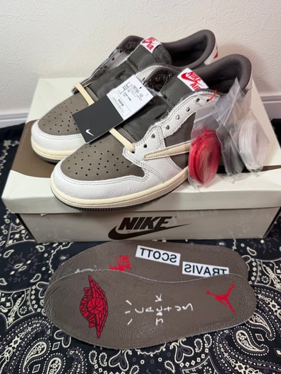 Travis Scott × Nike Air Jordan 1 Low OG SP "Reverse Mocha/Sail and Ridgerock"