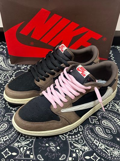 Travis Scott × Nike Air Jordan 1 Low OG SP-T "Black/Dark Mocha"