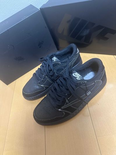 Travis Scott × Nike Air Jordan 1 Low OG SP "Black Phantom"