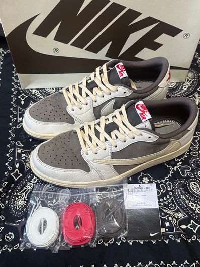 Travis Scott × Nike Air Jordan 1 Low OG SP "Reverse Mocha/Sail and Ridgerock"