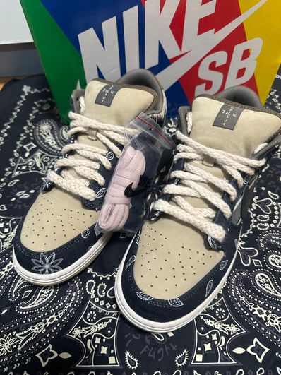 Travis Scott × Nike SB Dunk Low "Black/Parachute Beige"