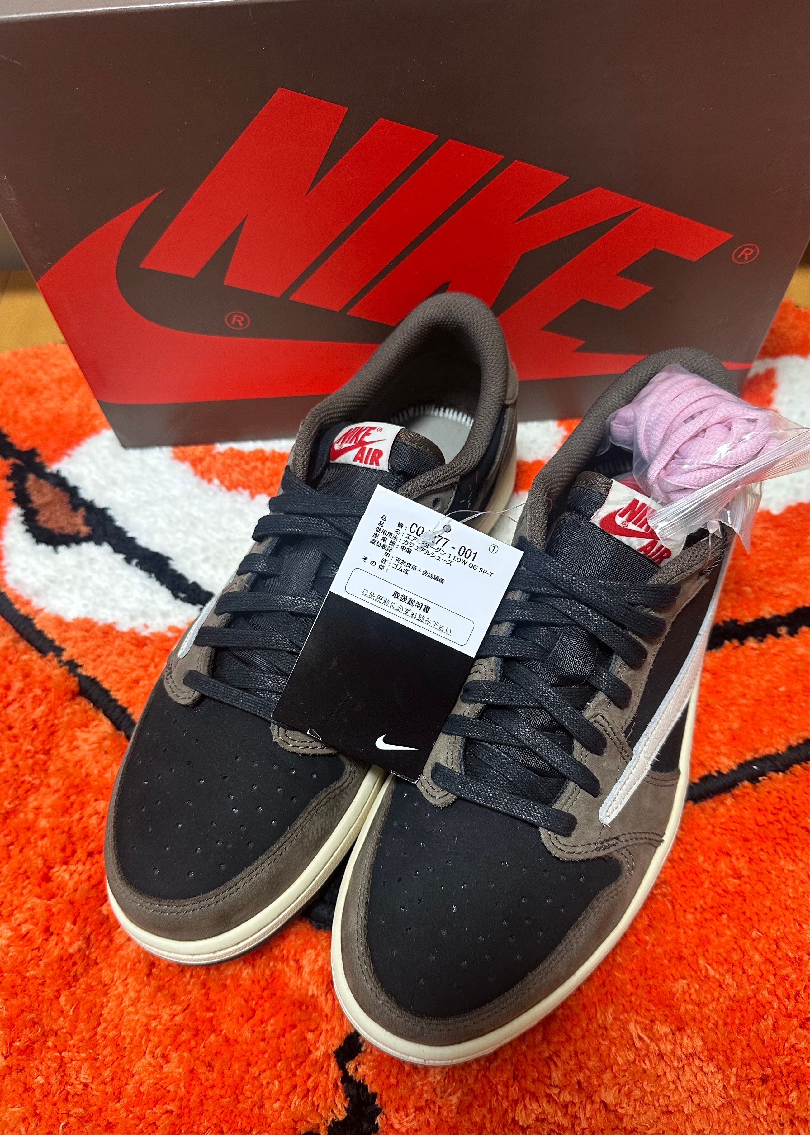 Travis Scott × Nike Air Jordan 1 Low OG SP-T  "Black/Dark Mocha"