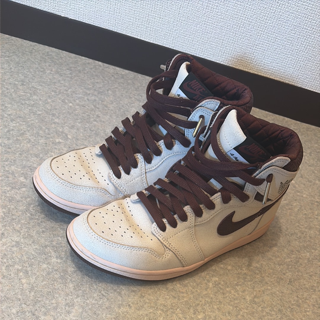 A Ma Maniere × Nike Air Jordan 1 Retro High OG "Sail and Burgundy"