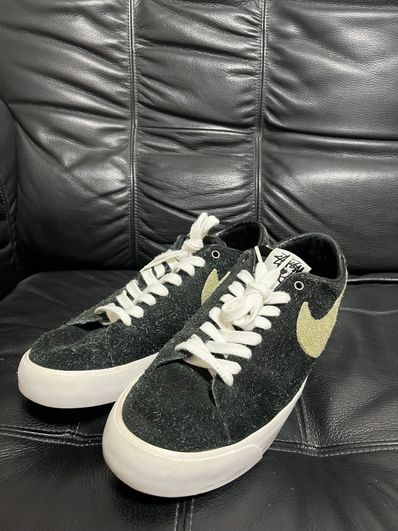 Stussy × Nike SB Blazer Low "Black/Palm Green"