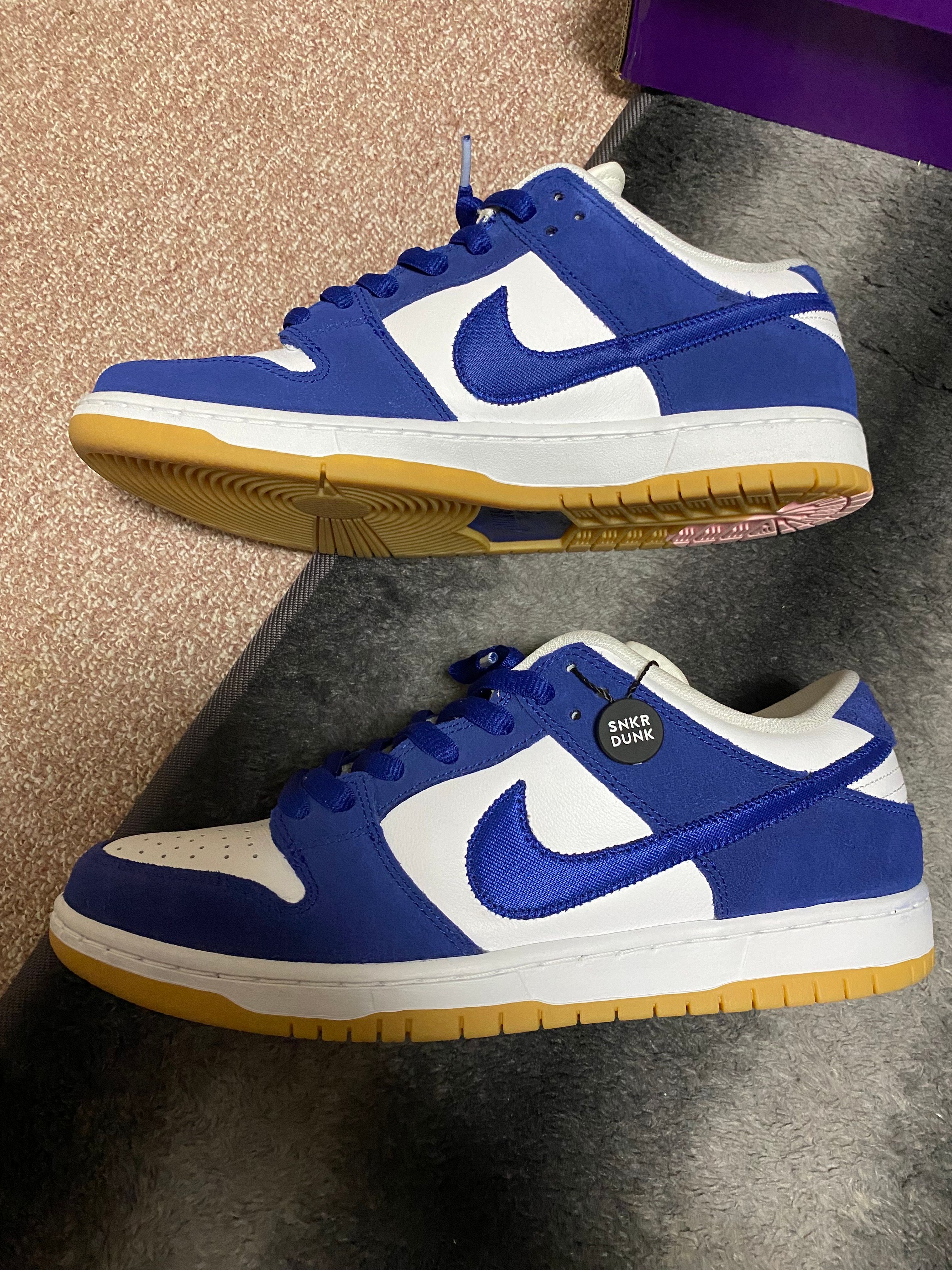 Nike SB Dunk Low "Los Angeles Dodgers/Deep Royal Blue"