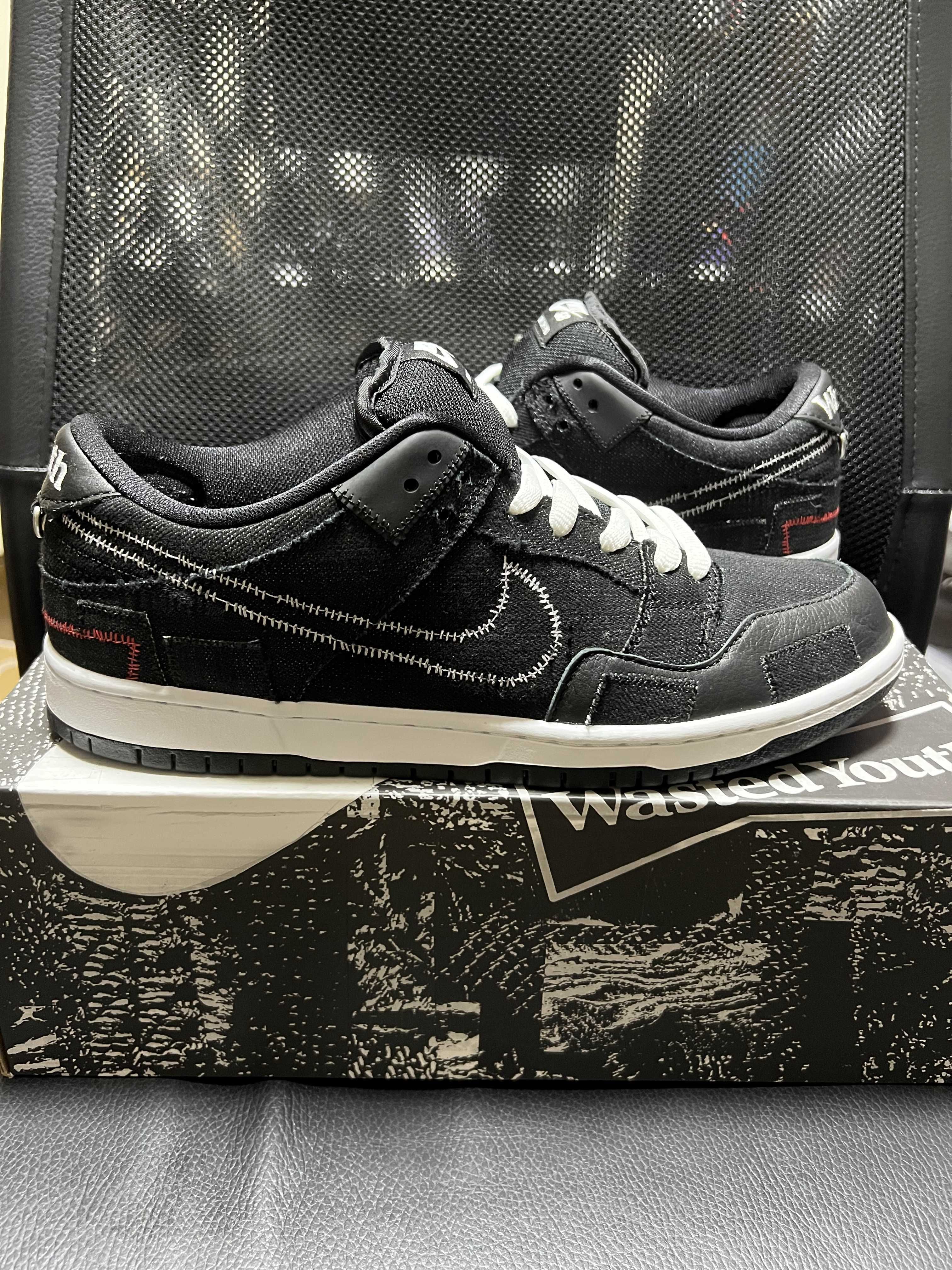 Wasted Youth × Nike SB Dunk Low "Black Denim"(Special Box) / VERDY