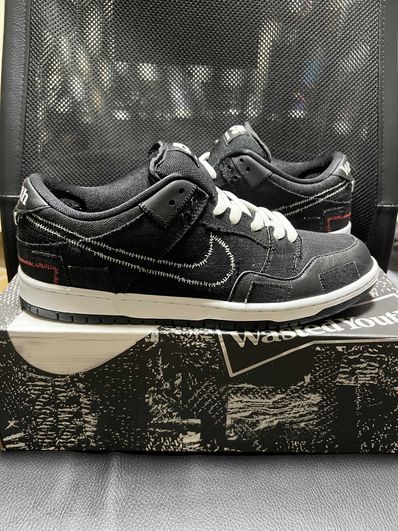 Wasted Youth × Nike SB Dunk Low "Black Denim"(Special Box) / VERDY