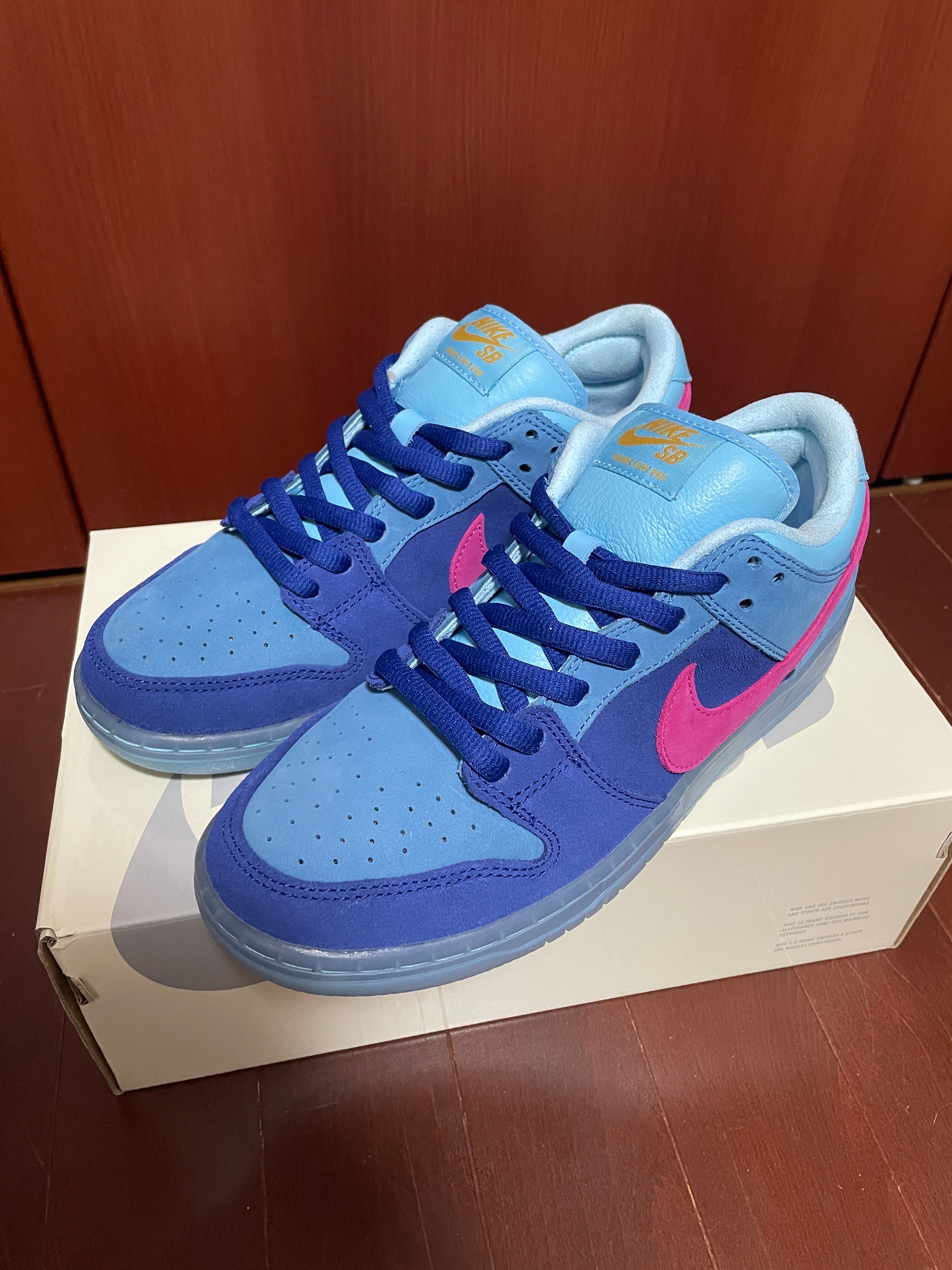 Run The Jewels × Nike SB Dunk Low "Deep Royal Blue and Active Pink"