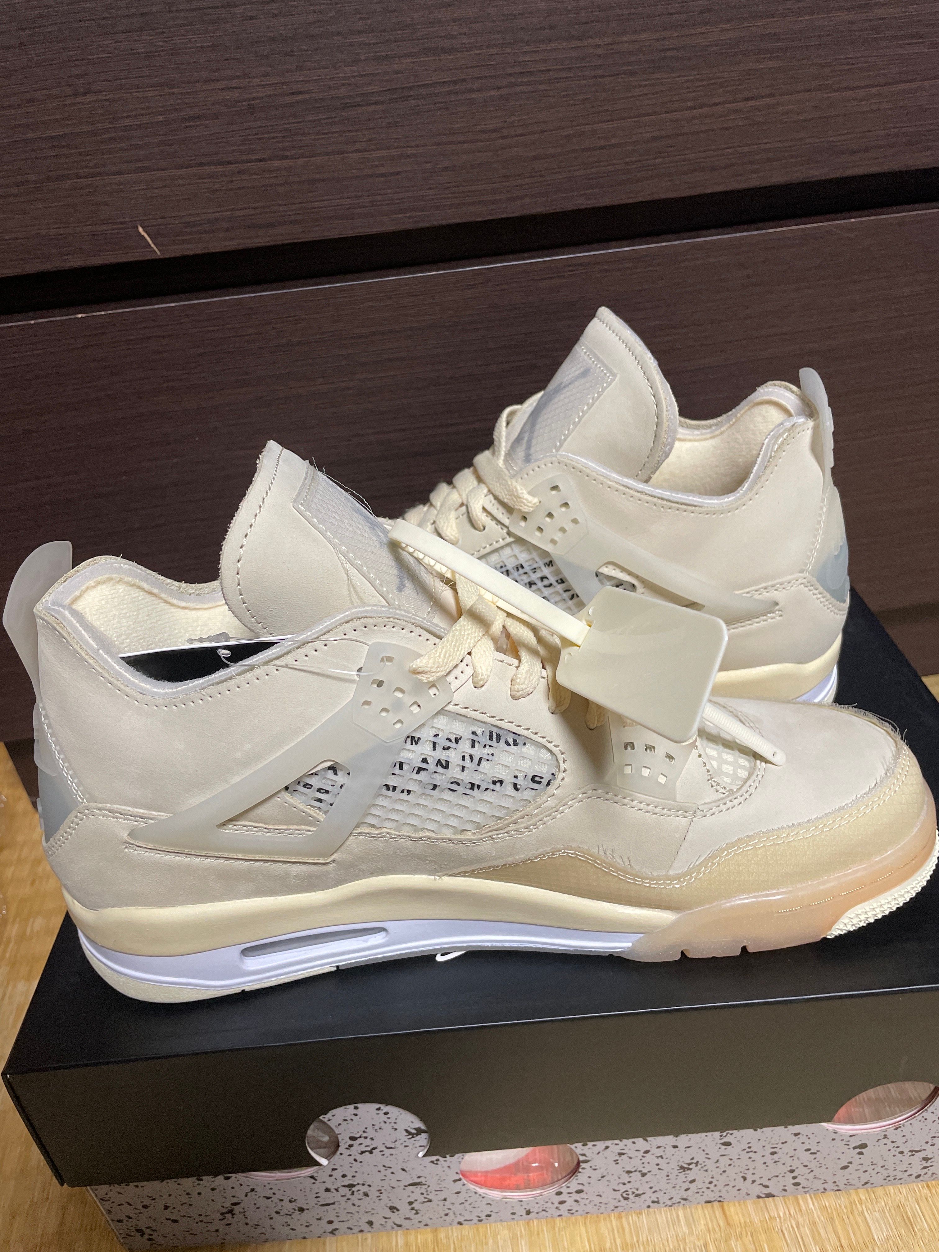 Off-White × Nike Women's Air Jordan 4 SP "Sail"