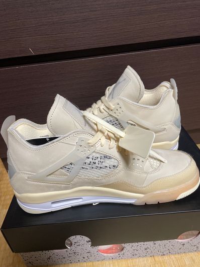 Off-White × Nike Women's Air Jordan 4 SP "Sail"
