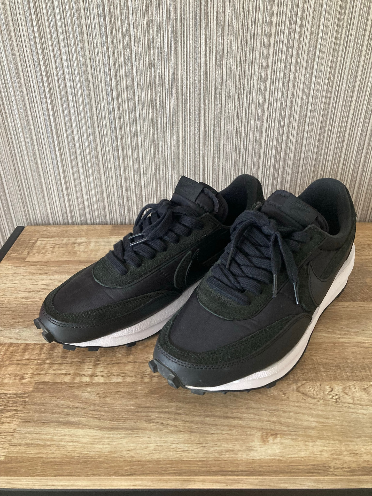 sacai × Nike LDV Waffle "Triple Black"