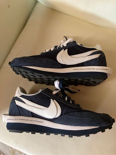 Fragment × sacai × Nike LD Waffle "Blackended Blue"