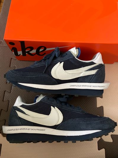 Fragment × sacai × Nike LD Waffle "Blackended Blue"