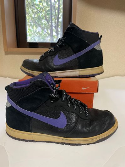 Stussy × Nike Dunk High World Tour LA "Black/Vars Purple"