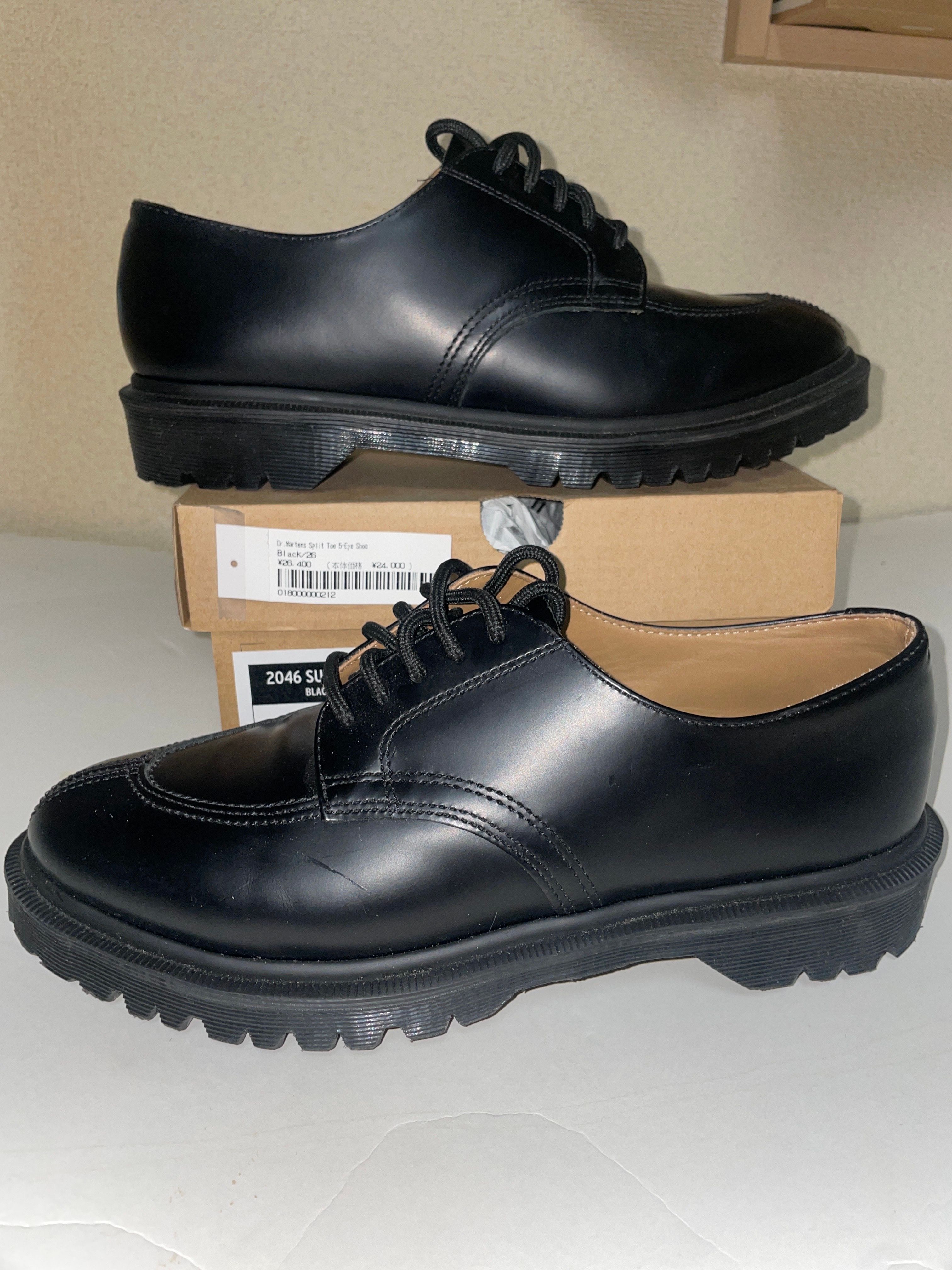 SUPREME × Dr.Martens SPLIT TOE 5-EYE SHOE "BLACK"