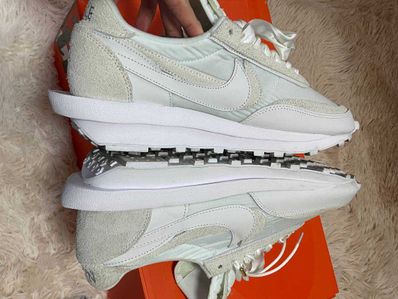 sacai × Nike LDV Waffle "Triple White"