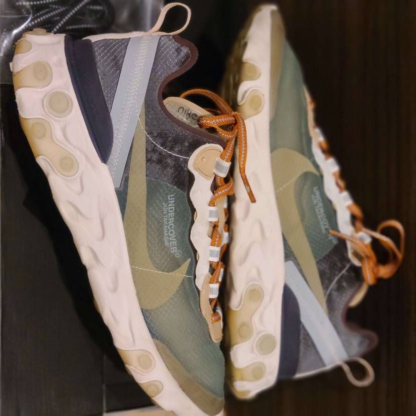 UNDERCOVER × NIKE REACT ELEMENT 87 MINT GREEN/KAHKI