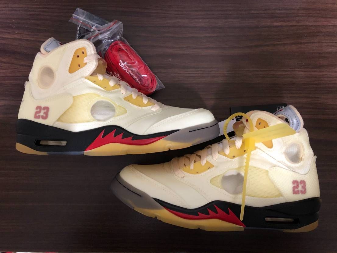 Off-White × Nike Air Jordan 5 "Sail"