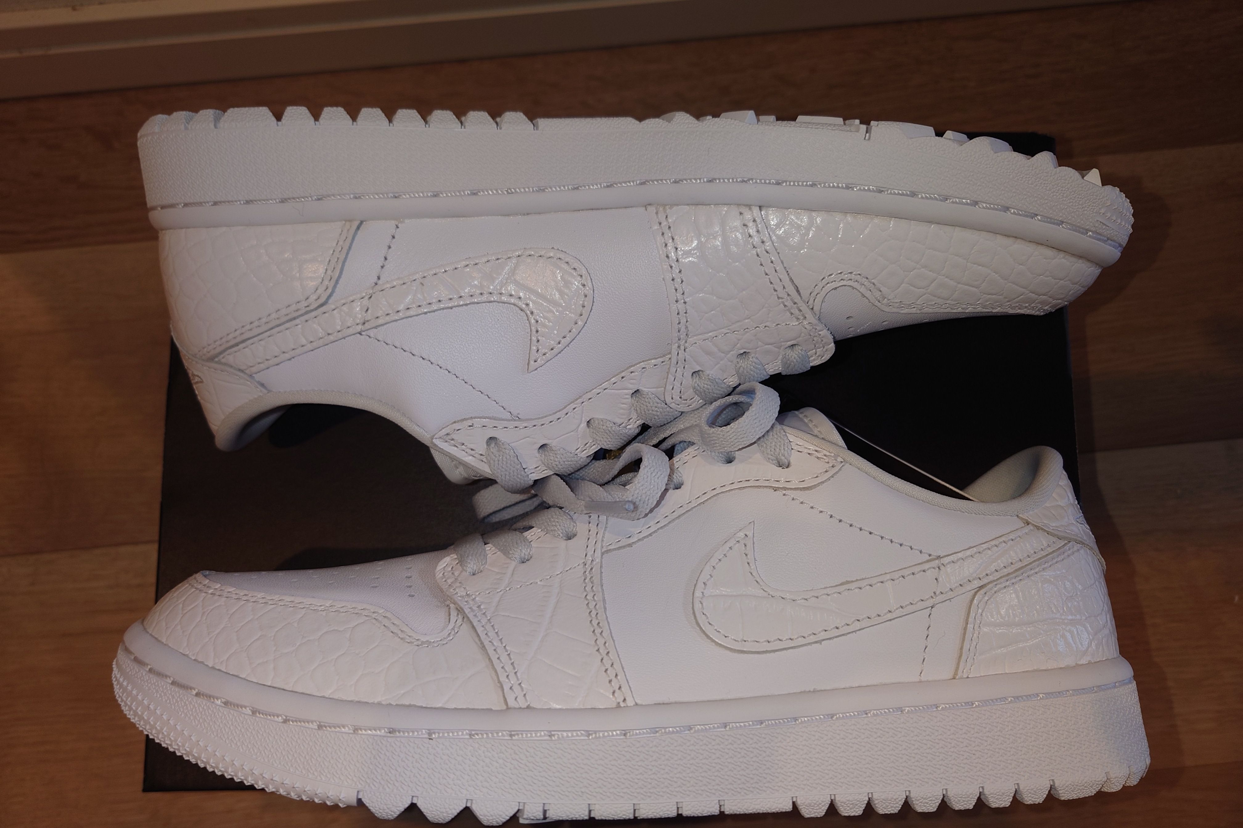 Nike Air Jordan 1 Low Golf "White Crocodile Skin"