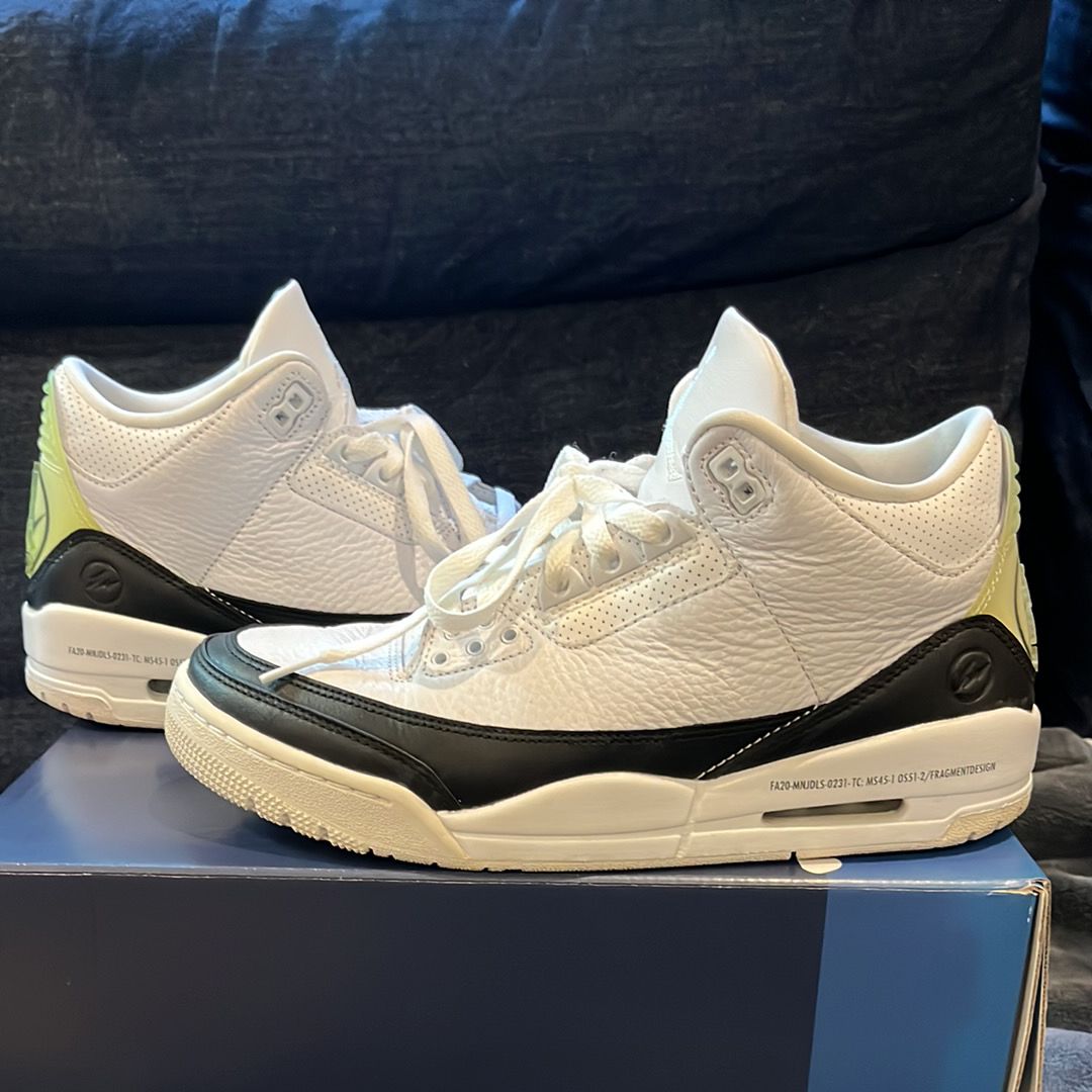 Fragment × Nike Air Jordan 3 "White/Black"