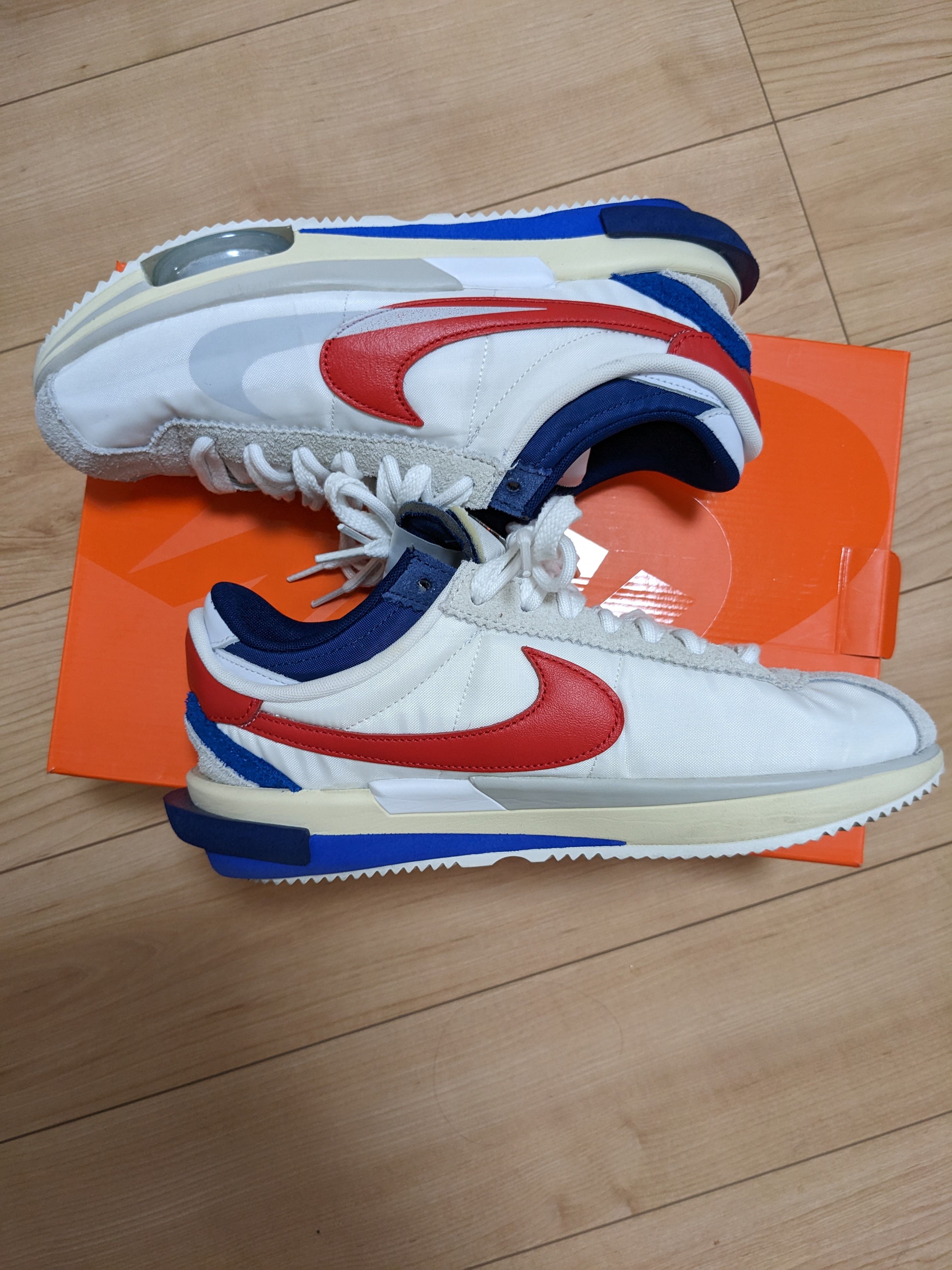 sacai × Nike Zoom Cortez "White and University Red"