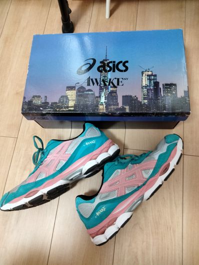 Awake NY × Asics Gel-NYC "Pure Silver/Green Blue Slate"