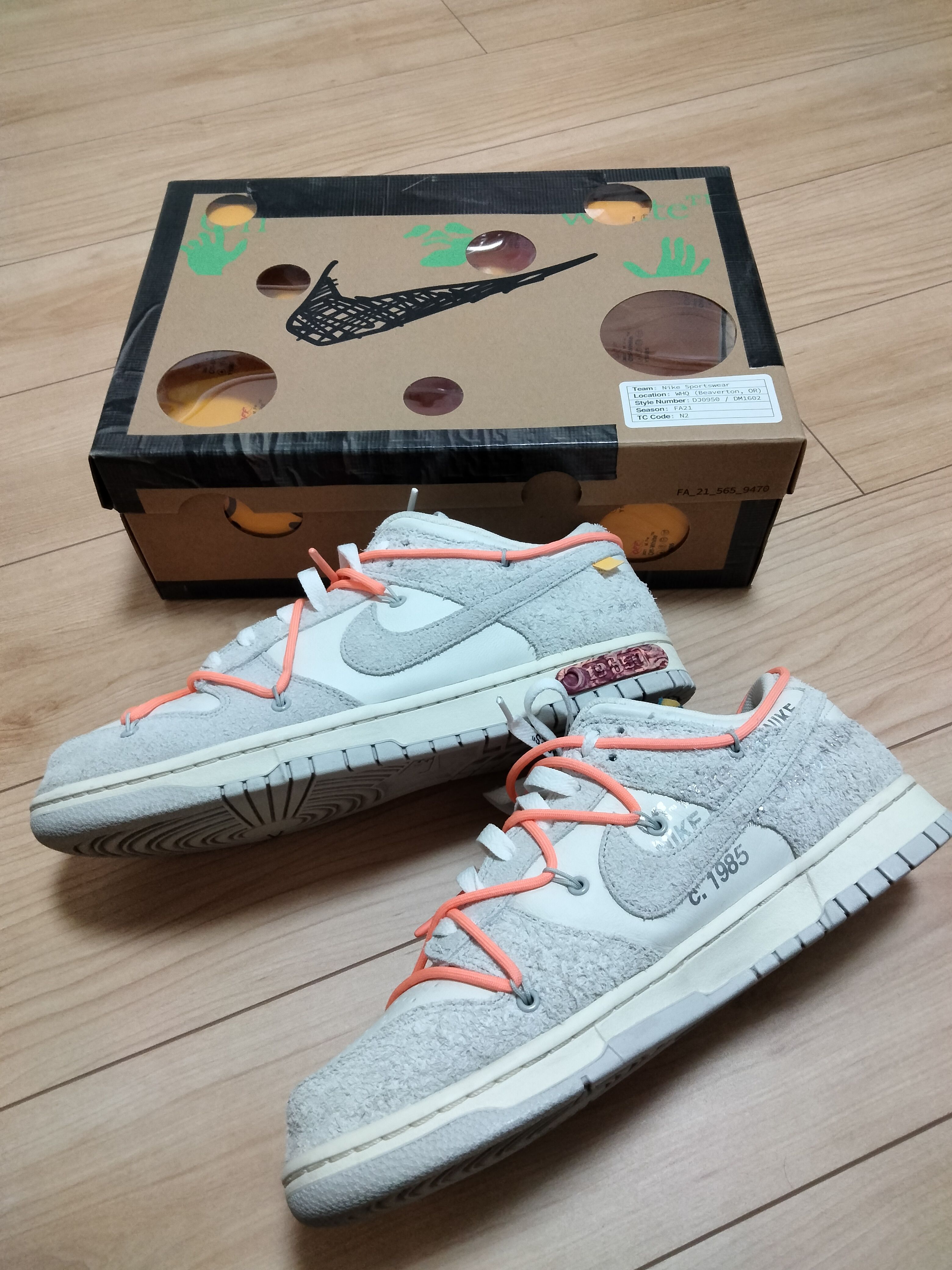 Off-White × Nike Dunk Low 1 of 50 "Lot.19"