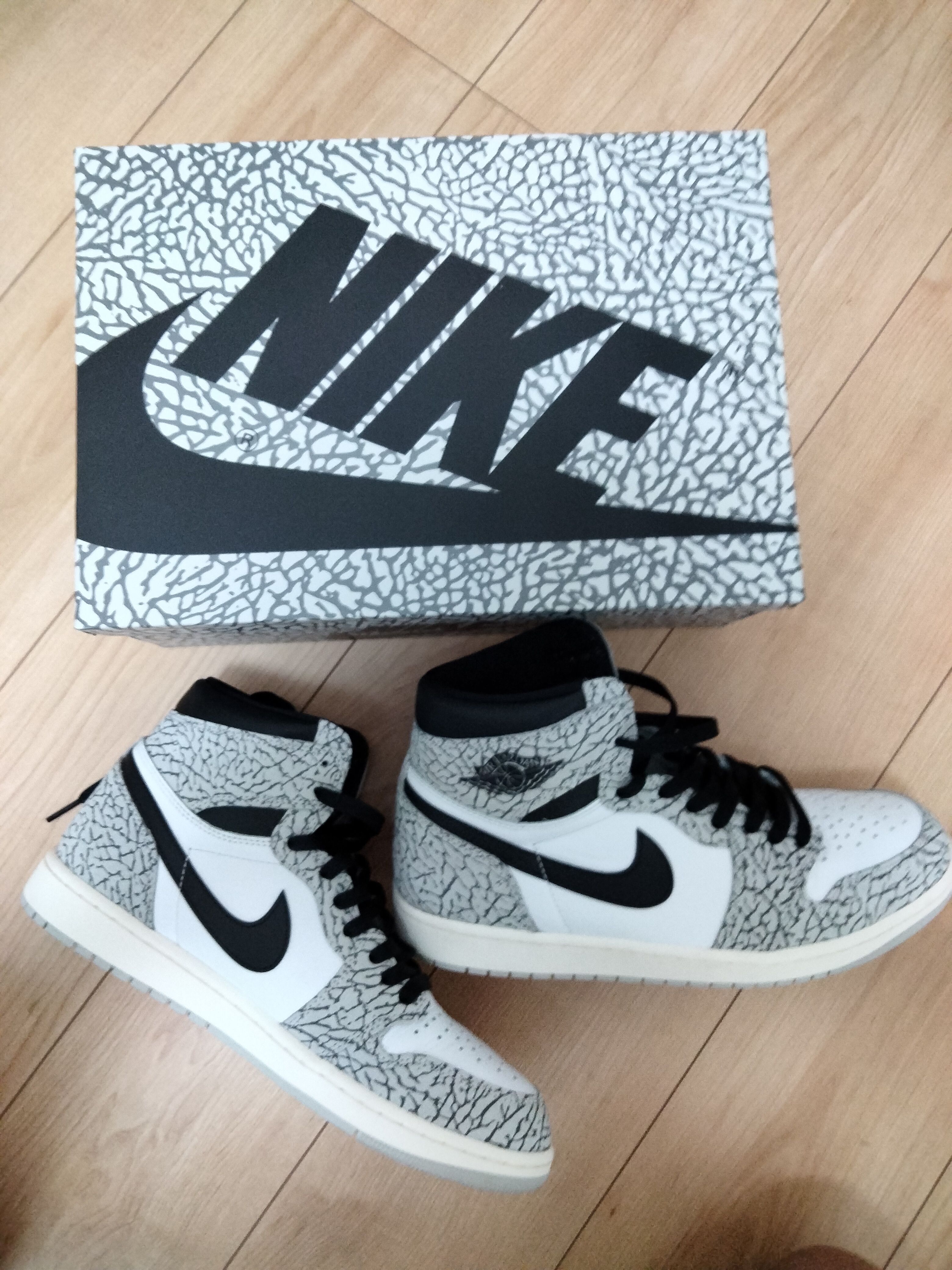 Nike Air Jordan 1 High OG "White Cement/Safari"