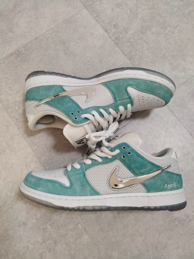 APRIL SKATEBOARDS × Nike SB Dunk Low Pro QS "White and Multi-Color"