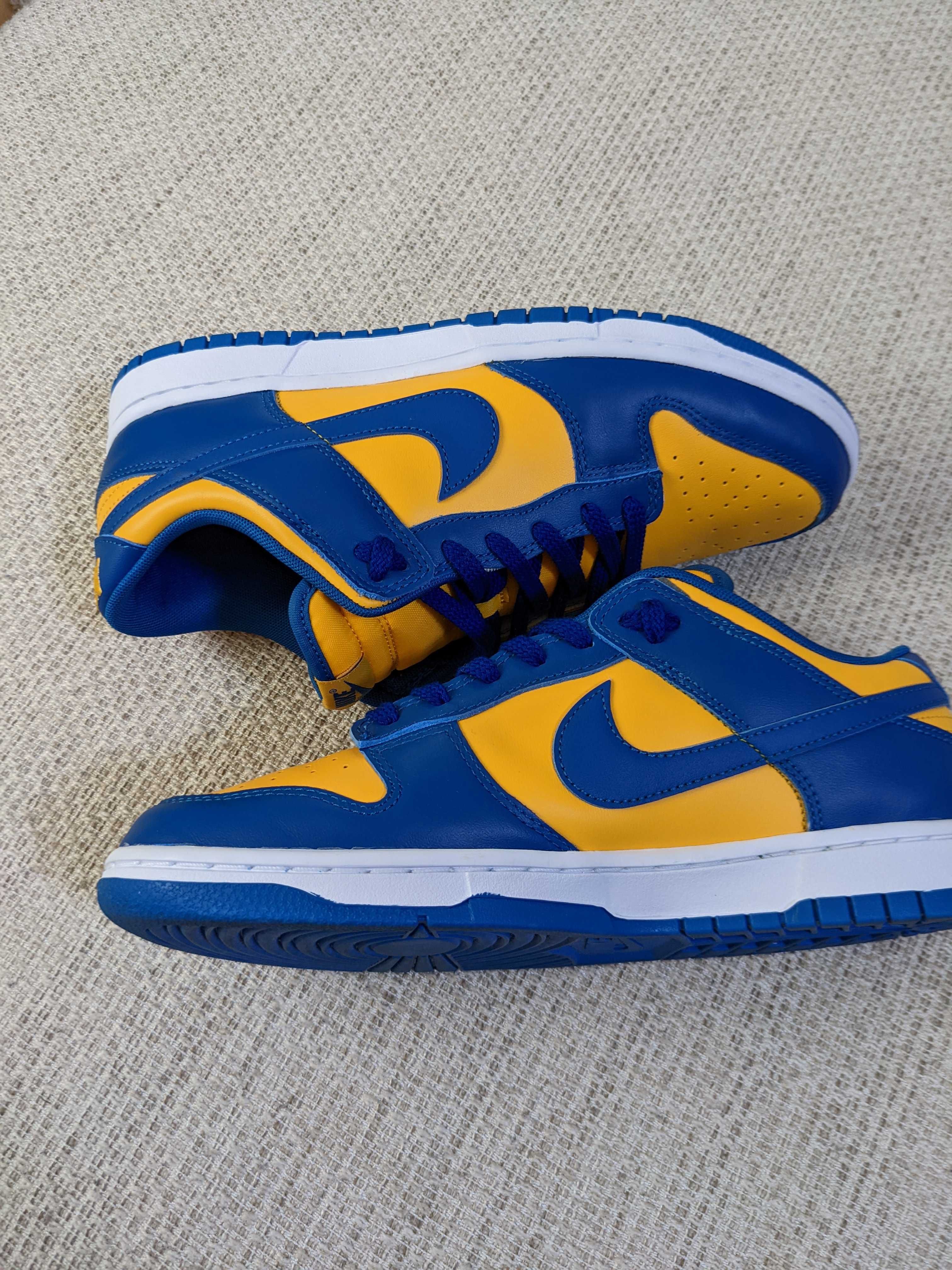 Nike Dunk Low "Blue Jay and University Gold"
