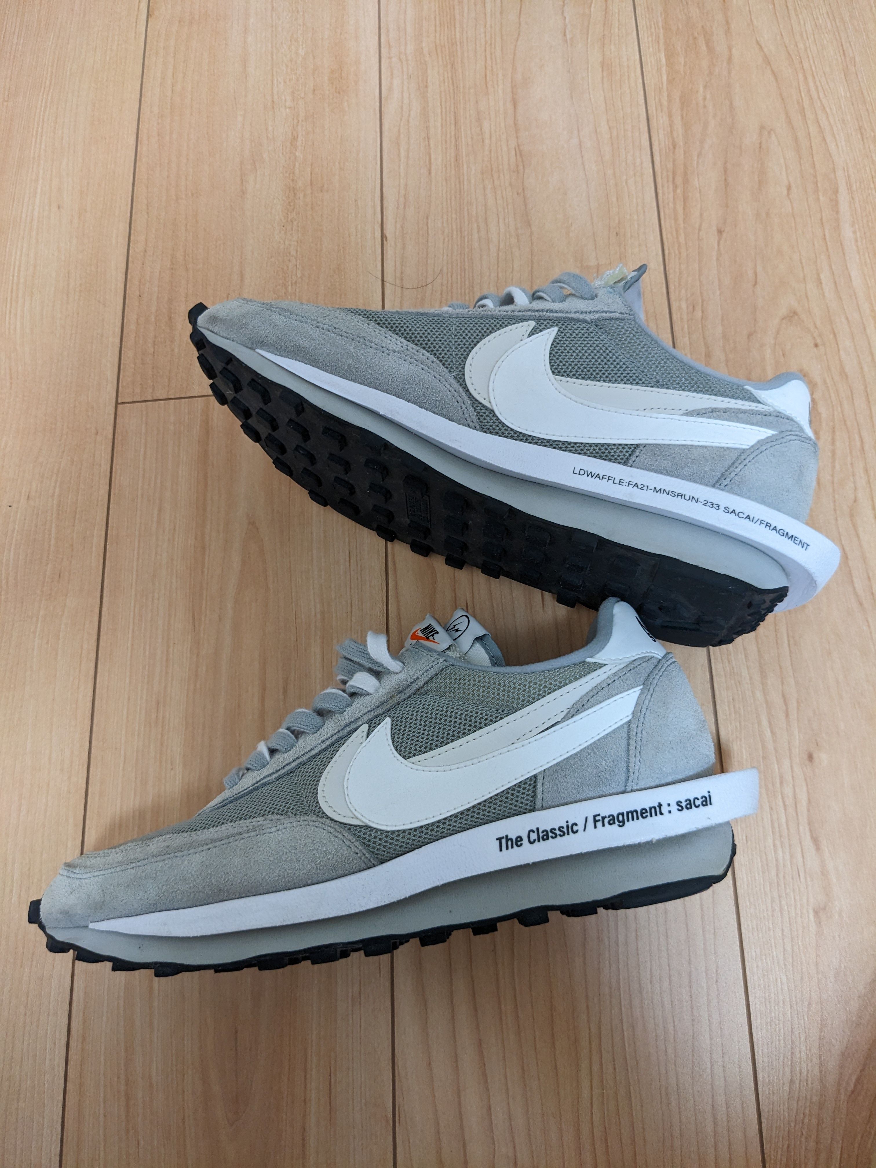 Fragment × sacai × Nike LD Waffle "Light Smoke Grey"